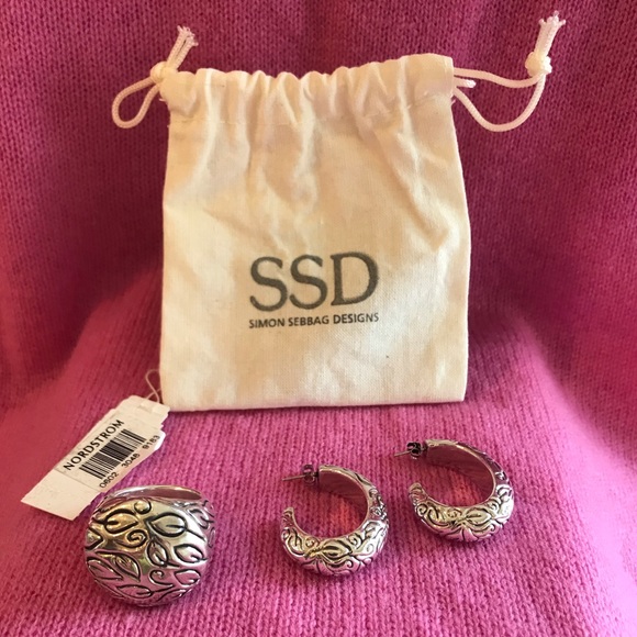 Simon Sebbag Designs Sterling Ring and Earring Set - Picture 16 of 16